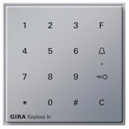 GIRA 260565 Gira Keyless In Codetastatur Gira TX_44 (WG UP) Farbe Alu