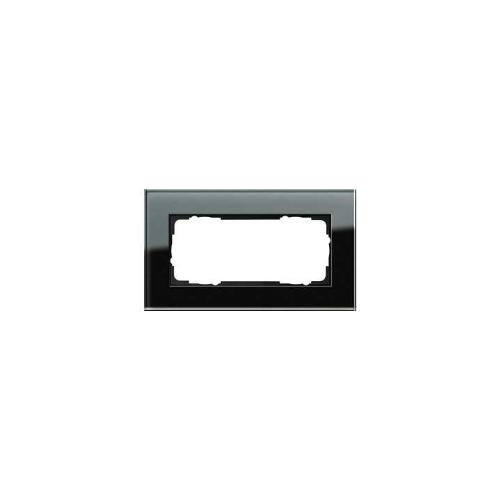 GIRA 100205 Abdeckrahmen 2f o.M. Gira Esprit G Schwarz