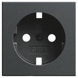 GIRA 092028 Abdeckung SCHUKO-Steckdose System 55 Anthrazit