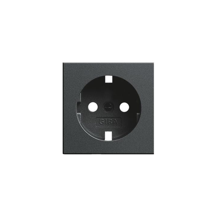 GIRA 092028 Abdeckung SCHUKO-Steckdose System 55 Anthrazit