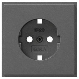 GIRA 092067 Abdeckung SCHUKO-Steckdose Gira TX_44 Anthrazit