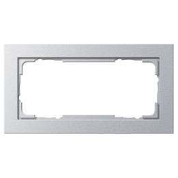 GIRA 100225 Abdeckrahmen 2f o.M. Gira E2 Farbe Alu