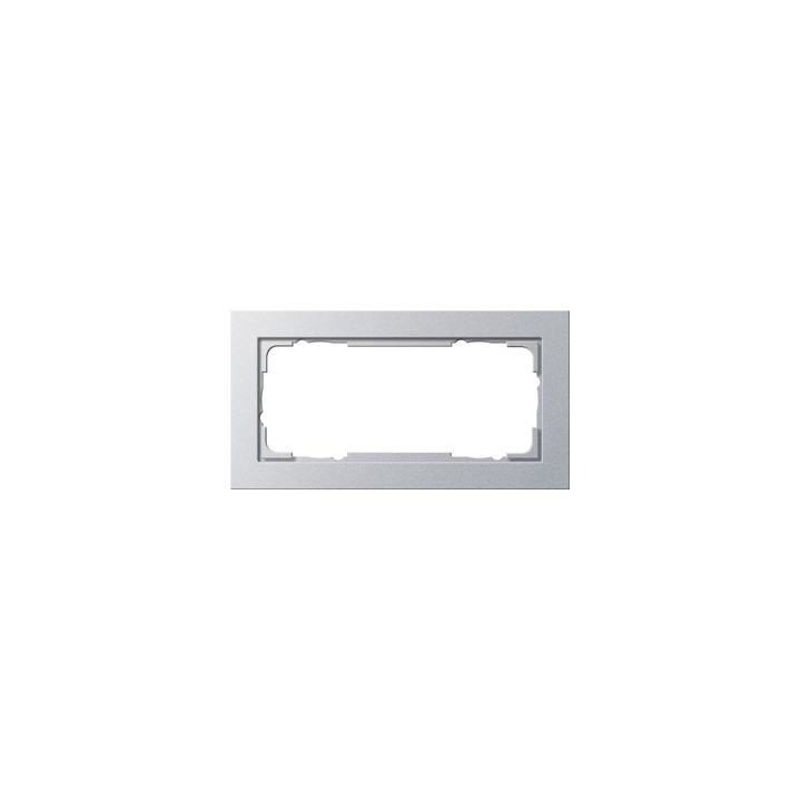 GIRA 100225 Abdeckrahmen 2f o.M. Gira E2 Farbe Alu