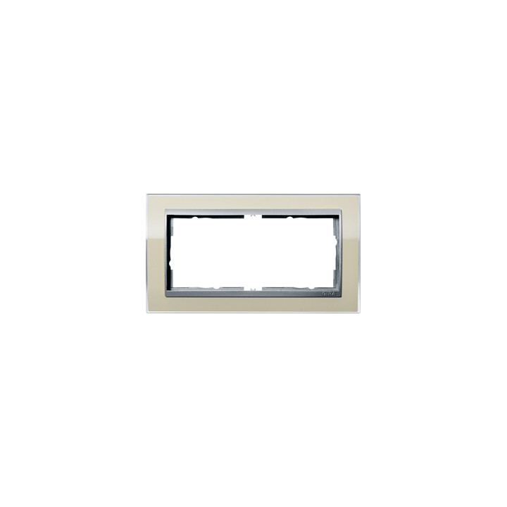 GIRA 1002776 Abdeckrahmen 2f o.M. Zwischenr. Farbe Alu Gira Event Klar Sand