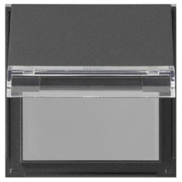 GIRA 068067 Adapterrahmen Klappdeckel + Beschriftungsfeld Gira TX_44 (WG UP) Anthrazit