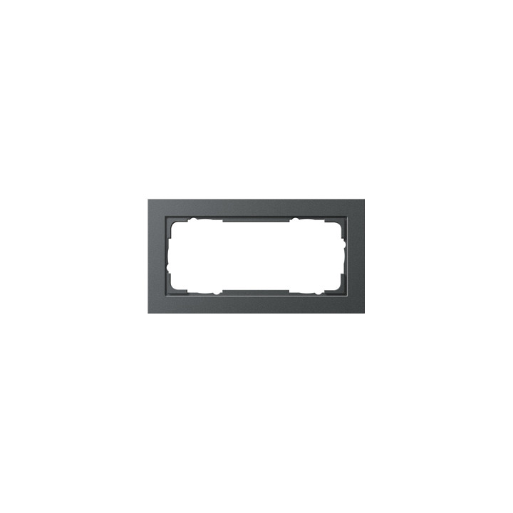 GIRA 100223 Abdeckrahmen 2f o.M. Gira E2 Anthrazit