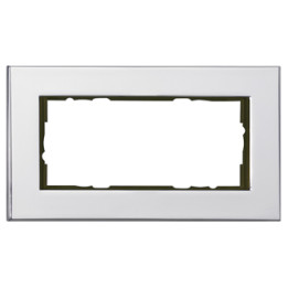 GIRA 100210 Abdeckrahmen 2f o.M. Gira Esprit Chrom