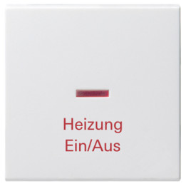 GIRA 067803 Wippe Kontrollf. + Heizung Ein/Aus System 55 Reinweiß