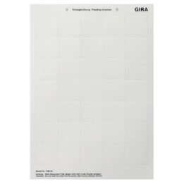 GIRA 108900 Beschriftungsbögen 38 x 36 mm Zubehör
