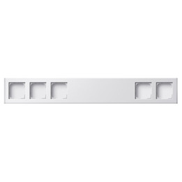 GIRA 136527 Profil 5f 600 mm senkr. + waager. Profil 55 Reinweiß(lack.)