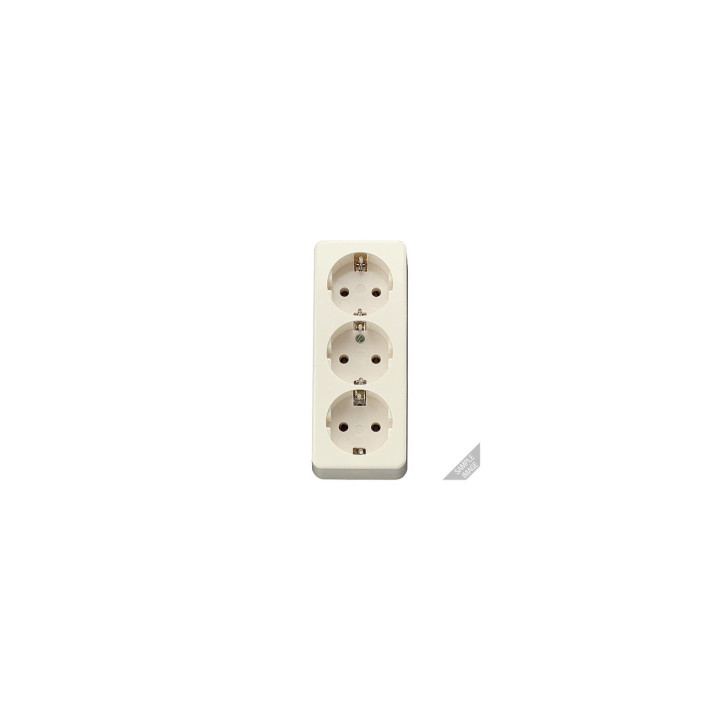 Jung 10S23L SCHUKO Dreifach-Steckdose
