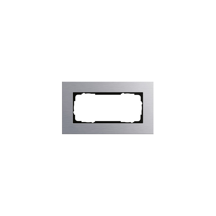 GIRA 100217 Abdeckrahmen 2f o.M. Gira Esprit Aluminium
