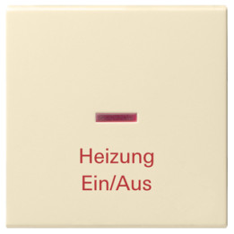 GIRA 067801 Wippe Kontrollf. + Heizung Ein/Aus System 55 Cremeweiß