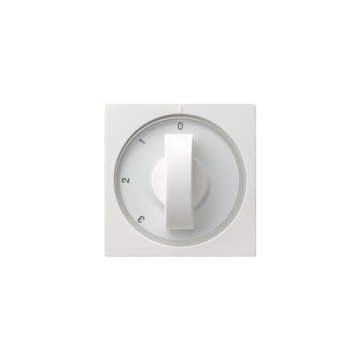 GIRA 066927 Abdeckung Knebel 3-Stufen 0/1/2/3 System 55 Reinweiß matt