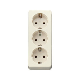 Jung 10S23LA SCHUKO Dreifach-Steckdose