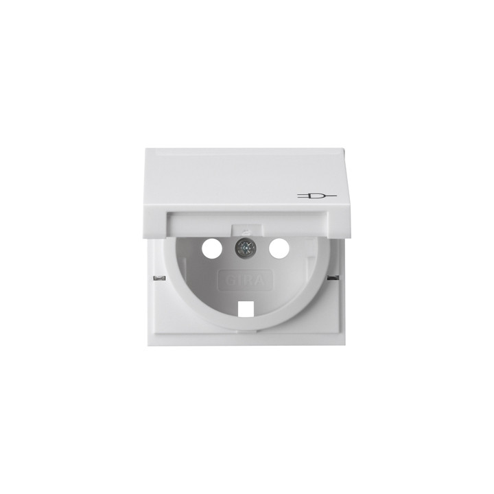GIRA 092203 Abdeckung SCHUKO-Steckdose Klappdeckel System 55 Reinweiß