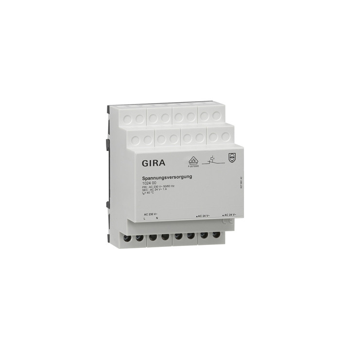GIRA 102400 Spannungsversorgung AC 24 V 1 A REG Zubehör