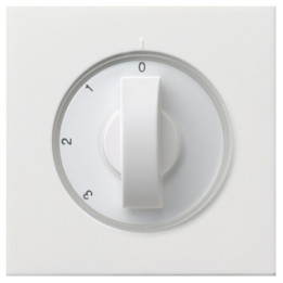 GIRA 0669112 Abdeckung Knebel 3-Stufen 0/1/2/3 Flächenschalter Reinweiß