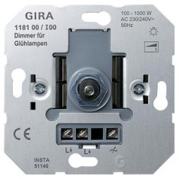 GIRA 118100 Glühlampendimmeins. 100 - 1000 W DruckWe Einsatz