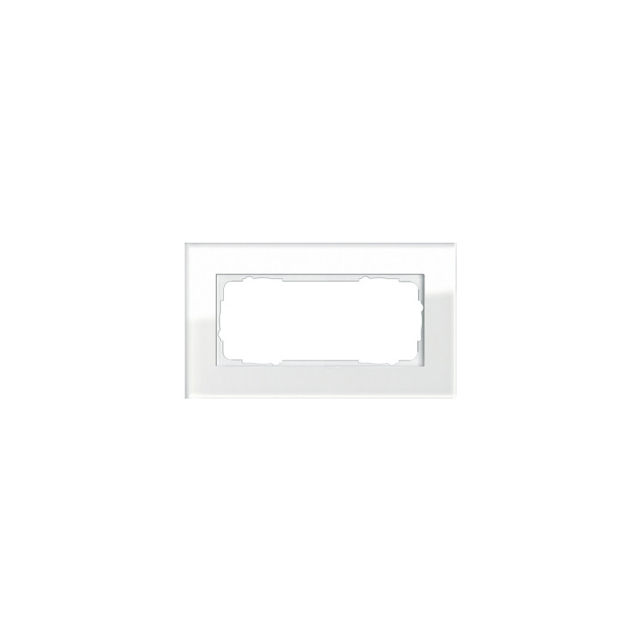 GIRA 100212 Abdeckrahmen 2f o.M. Gira Esprit G Weiß