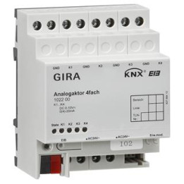 GIRA 102200 Analogaktor 4f KNX REG