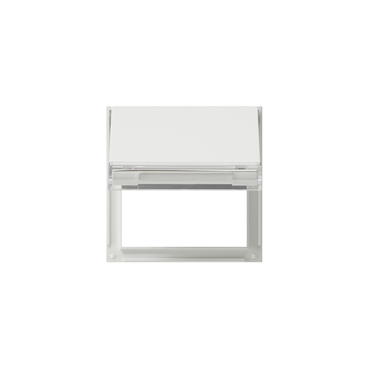 GIRA 068066 Adapterrahmen Klappdeckel + Beschriftungsfeld Gira TX_44 (WG UP) Reinweiß