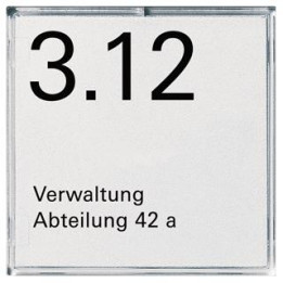 GIRA 107100 Namens-/Türschild 1f Zubehör