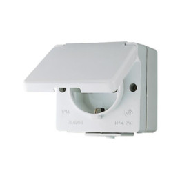 Jung 620W SCHUKO Steckdose mit Klappdeckel