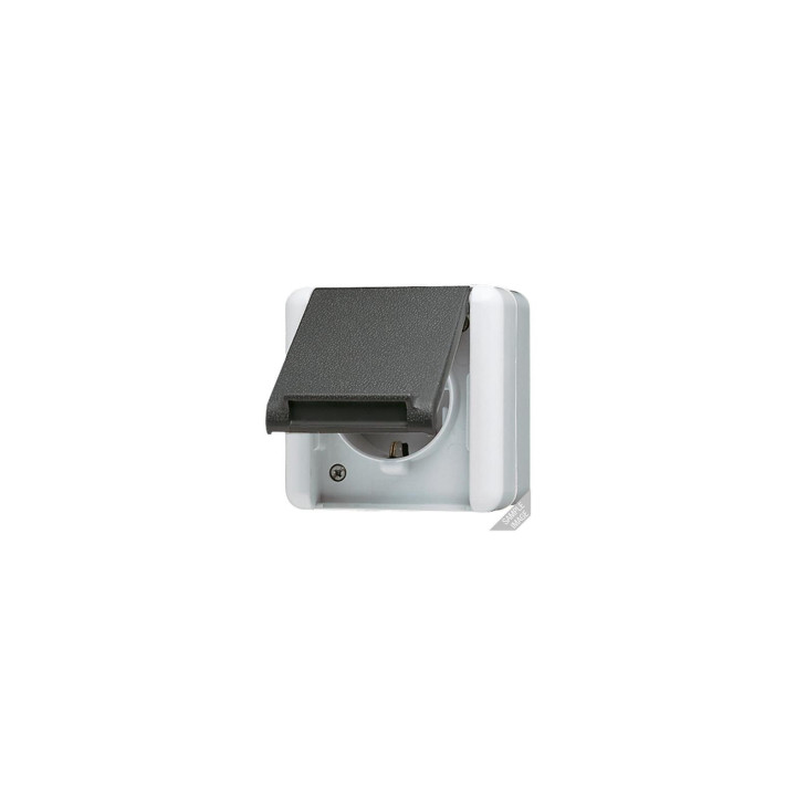Jung 820KIW SCHUKO Steckdose ar Klappdeckel