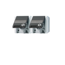 Jung 8220NAWSL SCHUKO 2fach-Steckd. m. Sicherh. waager