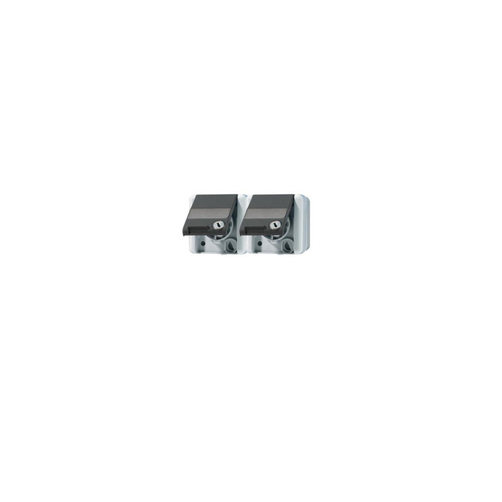 Jung 8220NAWSL SCHUKO 2fach-Steckd. m. Sicherh. waager