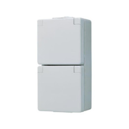 Jung 622W SCHUKO Zweifach-Steckdose