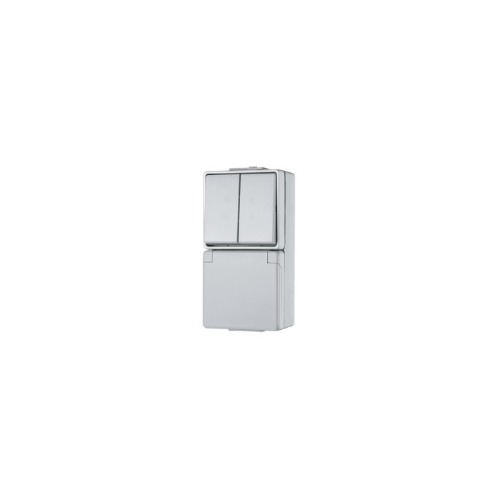 Jung 675W SCHUKO Steckdose mit Serienschalter
