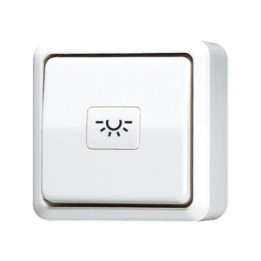 Jung 631AWW Taster 10 AX 250 V ~ (ohne Symbol) - alpinweiß