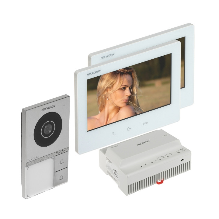 Hikvision DS-KIS705EY/2MONITORS Video Door Phone Kit