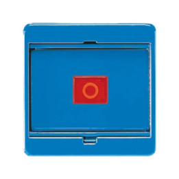 Jung 561GLBL Abdeckung mit Glasscheibe - blau (mit blauer Wippe)