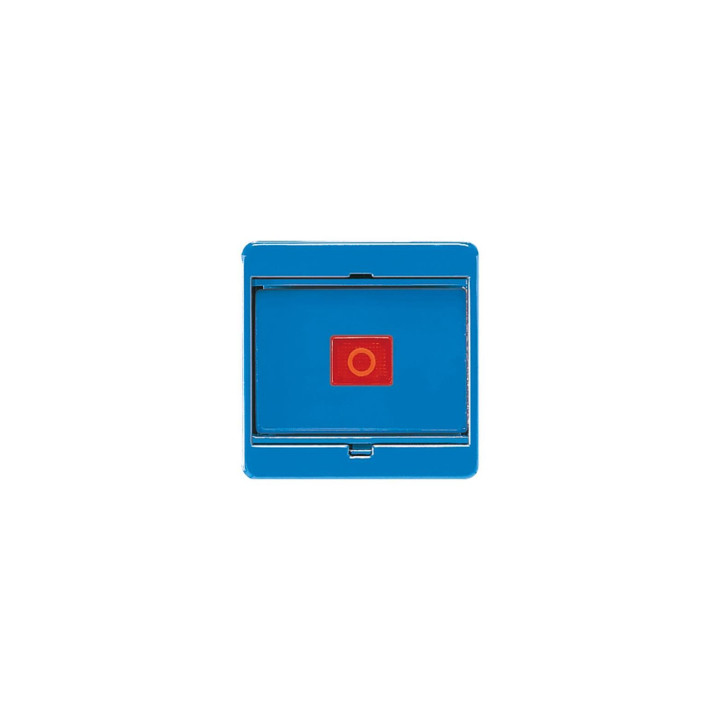 Jung 561GLBL Abdeckung mit Glasscheibe - blau (mit blauer Wippe)