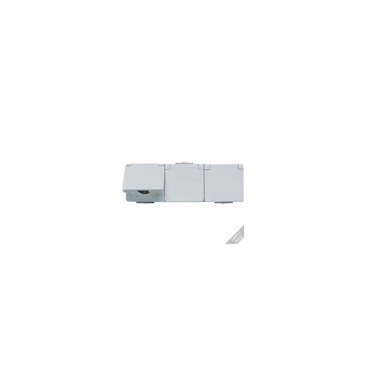 Jung 623NAW SCHUKO Dreifach-Steckdose