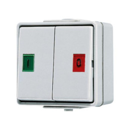 Jung 639W Doppel-Taster 10 AX 250 V ~