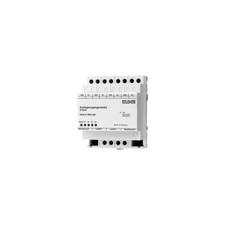 Jung 2204.01REGAM Analogausgangsmodul 4fach