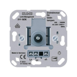 Jung 211GDE Drehdimmer mit Druck-Wechselschalter