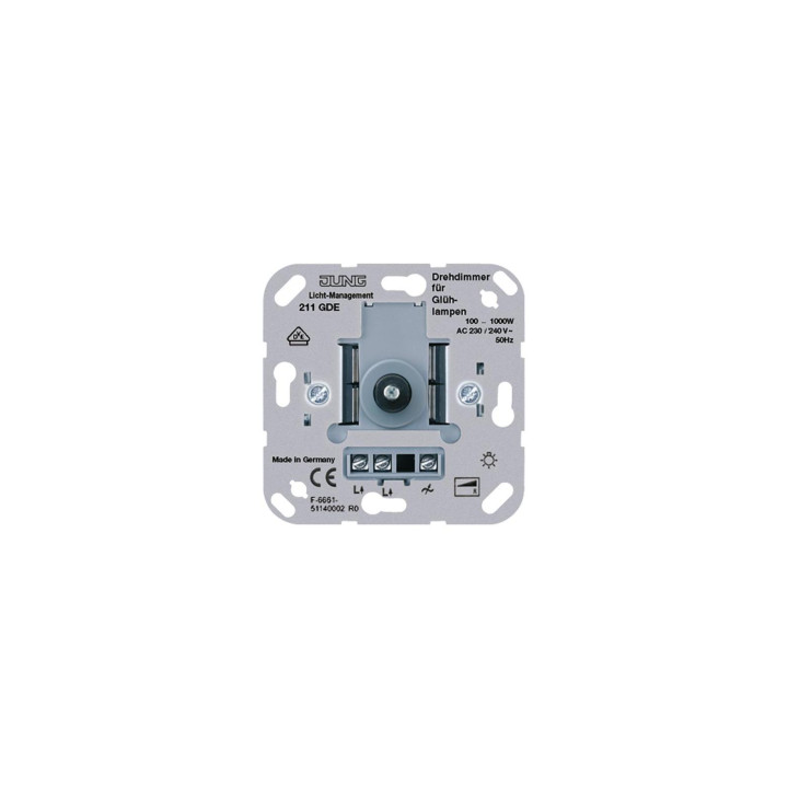 Jung 211GDE Drehdimmer mit Druck-Wechselschalter