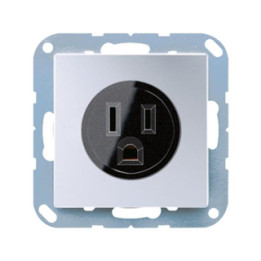 Jung A521-15AL US-NEMA-Steckdose - aluminium