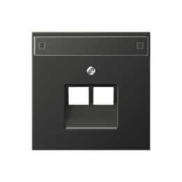 Jung AL2969-2NAUAAN Abdeckung f. IAE/UAE-Anschlussdose - anthrazit (lackiertes Aluminium)