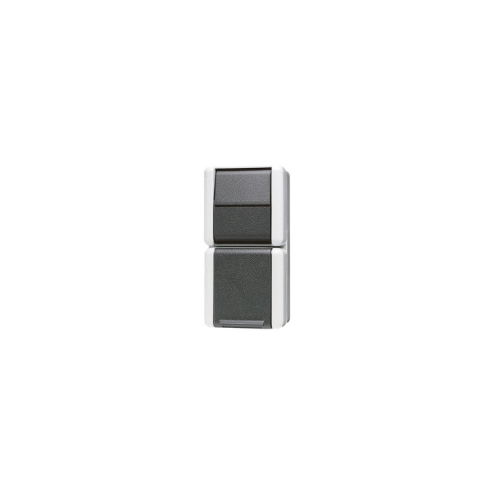 Jung 871W SCHUKO Steckdose mit Taster