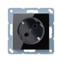 Jung A520-45KISW SCHUKO-Steckdose 45 Grad - schwarz