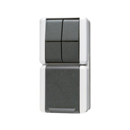 Jung 875W SCHUKO Steckdose mit Serienschalter