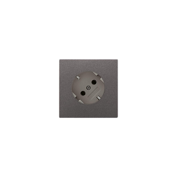 Jung AL2520-45AN SCHUKO-Steckdose 45 Grad - anthrazit (lackiertes Aluminium)