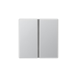 Jung A402TSAAL Tastensatz komplett 2fach - aluminium