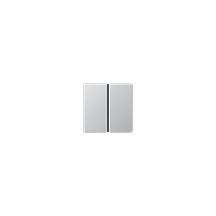 Jung A402TSAAL Tastensatz komplett 2fach - aluminium